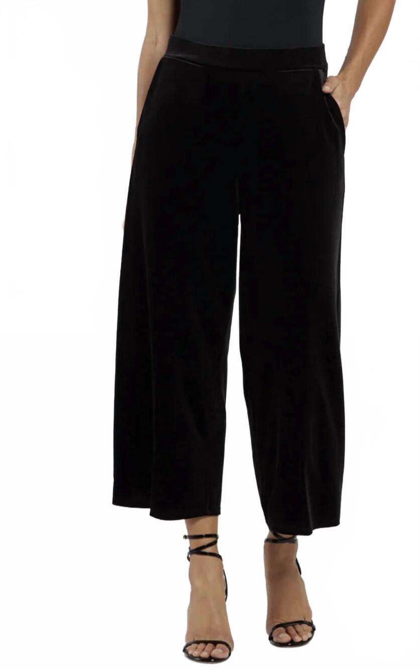 NEW JUDE CONNALLY lolly stretch velvet pant in black